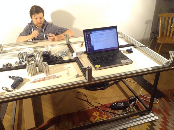 Build middle rear vertical column.