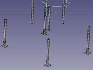 Module - Legs, Feet, Hopper Supports