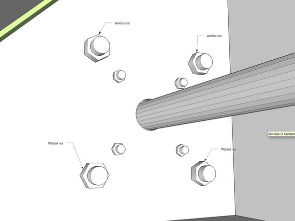 Tighten the 2 screws in the collars of both bearings to the shaft (should be separated by 120 degrees).