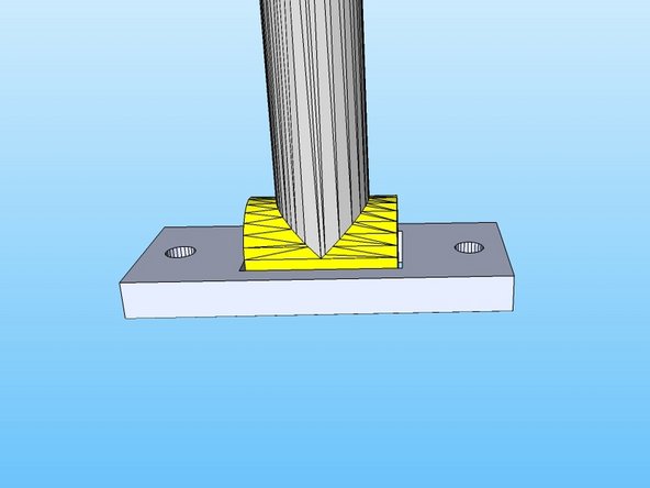 Stand the cylinder up vertically and prop it up using some sort stand so it is as close to square vertically as possible. Another option is to support it using some sort of rope.