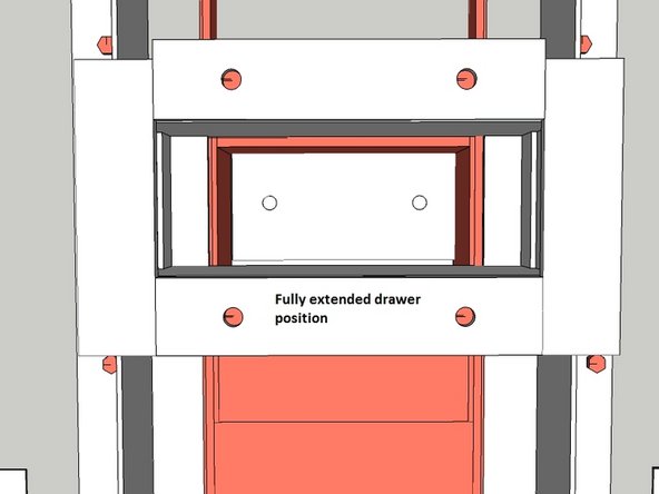 Move the drawer to the fully extended position.