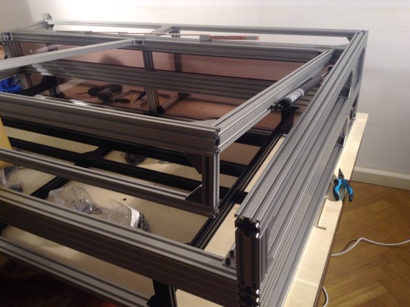 Mount the base end of air spring similarly.