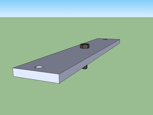 Weld the 1/2" bolts in the center hole, from the bolt head side.