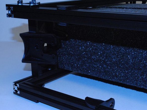 Slide the motor mount into the bottom of the frame and set it's height with the 48mm fixture.