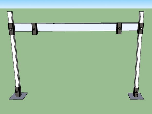 Onto the end of each leg, tighten a foot to one of its ends. Get the bolt tight enough so it won't fall off.