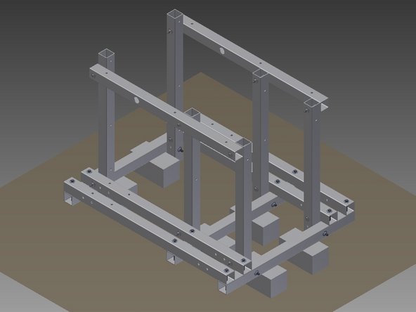 Mount Upper Crossbrace Frame pieces.