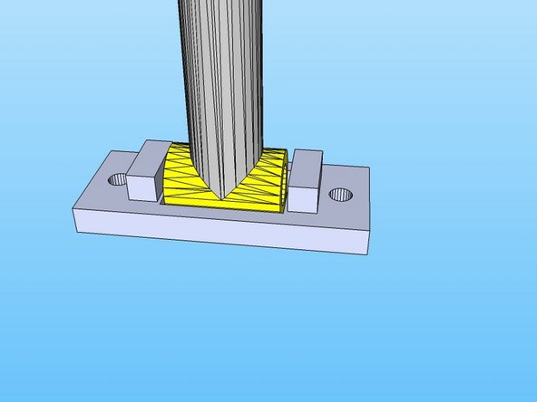 Weld the two together on the top. There will need to be at least 2 layers of weld.