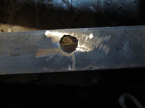 Torch holes for 3/4" drawer adjustment bolts as shown in the diagram.