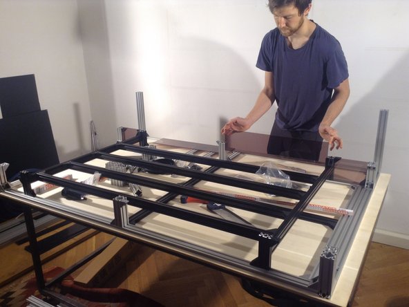 Insert the large separation panels