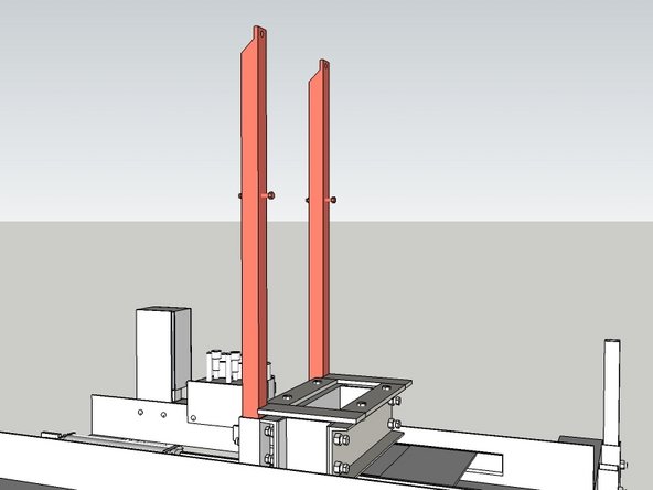Install the hopper supports into the leg holders.