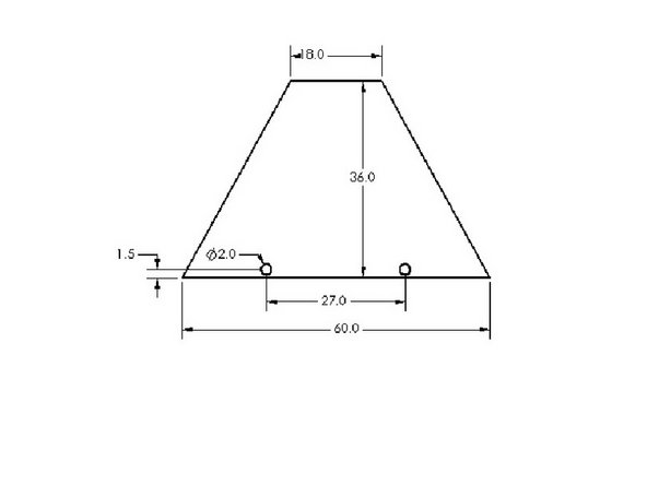 Torch the holes shown in the front piece.