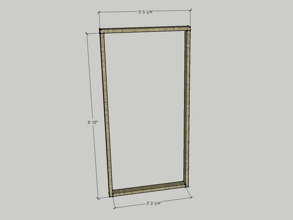 The first part of assembly is to create the frame as seen in the image on left.
