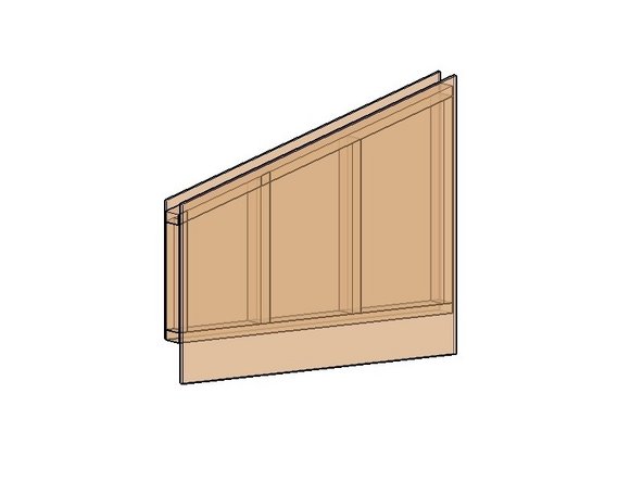 Module 5b has the same assembly instructions as Module 5a except that the interior and exterior sheathing are inverted because they are mirror images of one another.