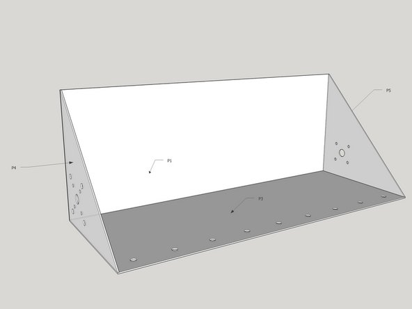 Tack the P1 backplate in place and finish the welds for all seams.