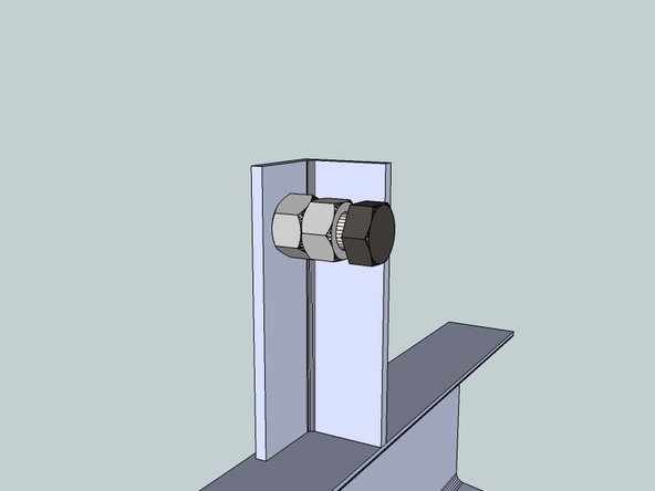 Put a galvanized nut on a 3/4"x2" bolt and thread through the welded nut on each side