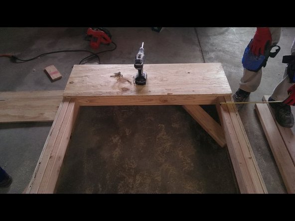 Finish the front with 2 pieces of plywood on the sides and one up the top.  Each sheet of ply should be 5/8" thick.