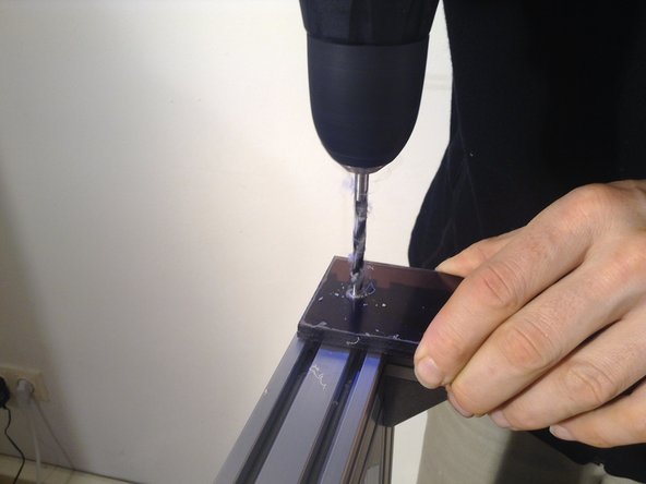 Match drill through the second piece of glazing.