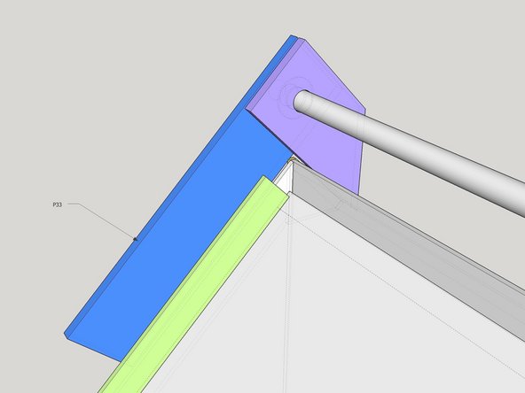 Ensuring the lid is correctly positioned still, thread on 2x P33 parts.