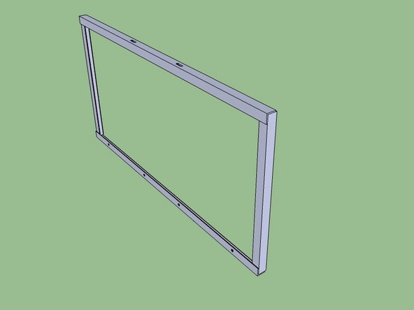 Weld the angle together to make the frame. The short pieces are sandwiched between the long pieces. See the diagram.