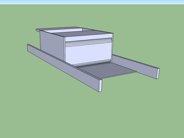 Flip the drawer over and tack the sides from the top.