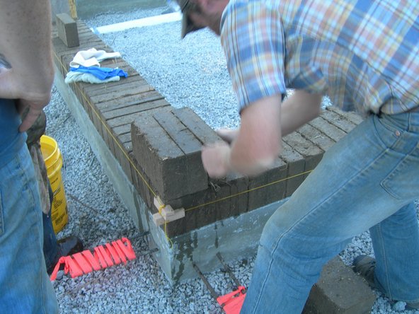 Once you have completed a course, begin the process again by placing blocks on each corner.