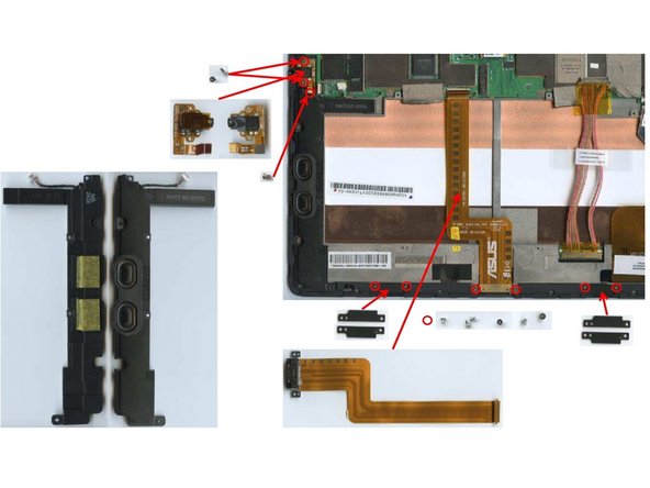 Asus TransformerPad, Removal of magnesium frame: step 5, image 2 of 3