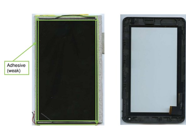 Odys Neo X7, Removal of display unit: step 4, image 2 of 2