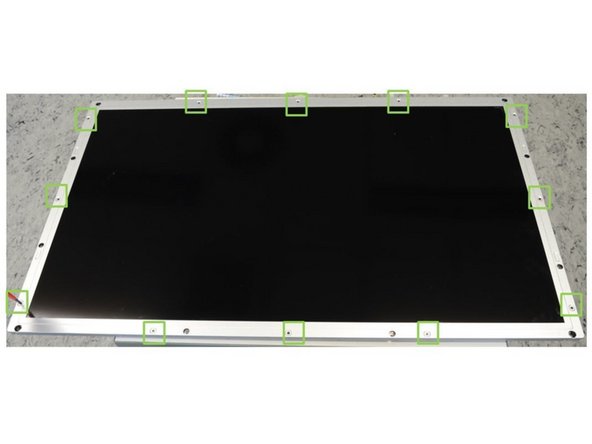 Vestel 40'' TV set, Removal of Liquid Crystal Display (LCD): step 4, image 1 of 2