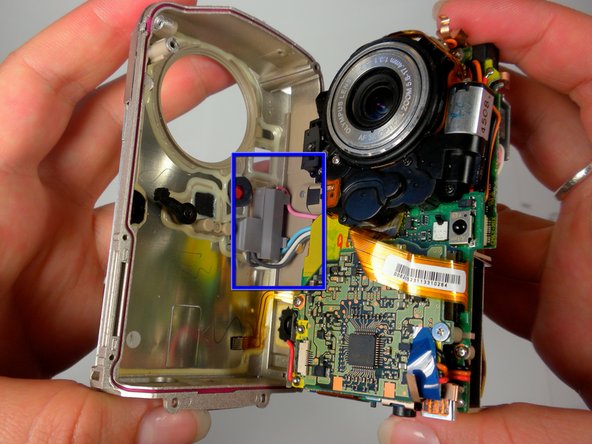 Olympus Stylus 410 Speaker Replacement: step 7, image 2 of 2