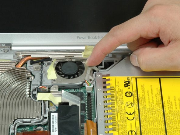 PowerBook G4 Aluminum 12" 1-1.5 GHz Fan Replacement: step 19, image 1 of 1