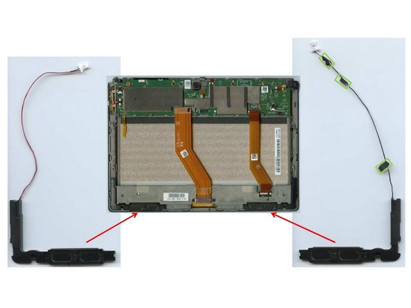 Sony Xperia Tablet S, Removal of Speakers: step 7, image 1 of 1