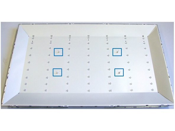 Polaroid P50LED14 TV set, Removal of Backlights (LED): step 7, image 1 of 3