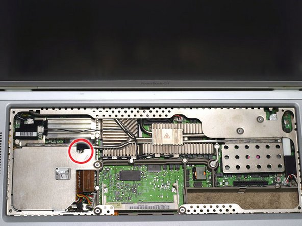 PowerBook G4 Titanium DVI PC Card Cage Replacement: step 22, image 1 of 1