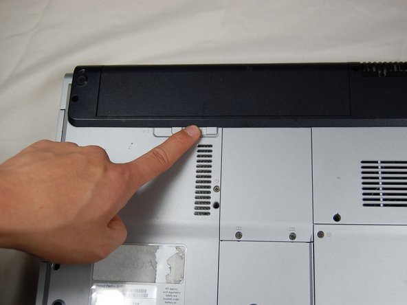 HP Pavilion dv1000 Back Cover Replacement: step 3, image 2 of 2