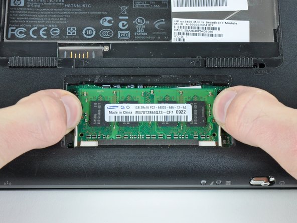 HP Mini 1000 RAM Replacement: step 5, image 1 of 2
