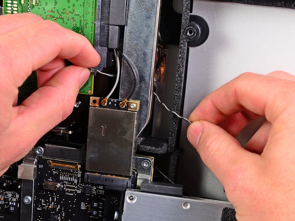 iMac Intel 21.5" EMC 2389 Right Speaker Replacement: step 17, image 2 of 2