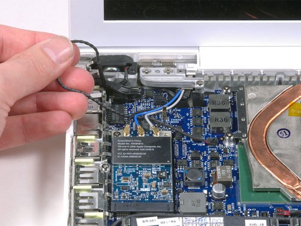 MacBook Core 2 Duo Left Speaker Replacement: step 15, image 1 of 1