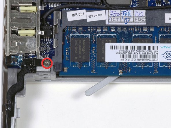 MacBook Core 2 Duo Battery Connector Replacement: step 13, image 1 of 1