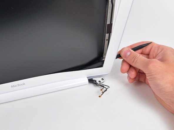 MacBook Unibody Model A1342 Antenna Cables Replacement: step 18, image 3 of 3