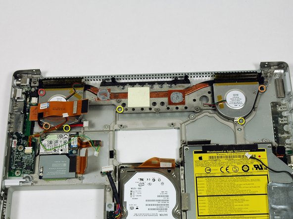 PowerBook G4 Aluminum 15" 1.67 GHz Heat Sink & Fans Replacement: step 27, image 1 of 1