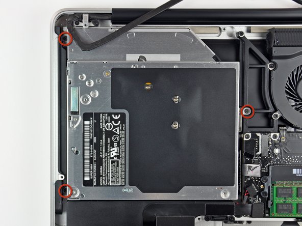 MacBook Pro 15" Unibody 2.53 GHz Mid 2009 Optical Drive Replacement: step 14, image 1 of 1