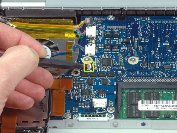 MacBook Pro 15" Core Duo Model A1150 Speakers Replacement: step 16, image 1 of 1