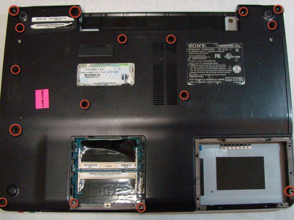 Sony Vaio PCG-7A2L Back Cover Replacement: step 8, image 1 of 1