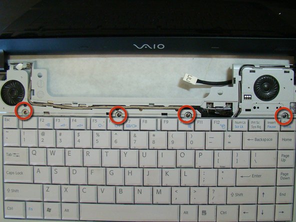 Sony Vaio PCG-7A2L Keyboard Replacement: step 16, image 1 of 1
