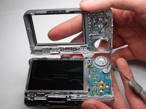 Sony Cyber-shot DSC-W55 Front Case Replacement: step 6, image 2 of 2