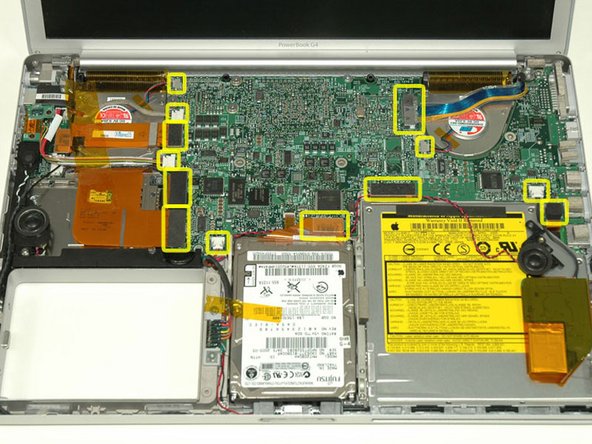 PowerBook G4 Aluminum 15" 1.5-1.67 GHz RJ-11 Board Replacement: step 15, image 1 of 1