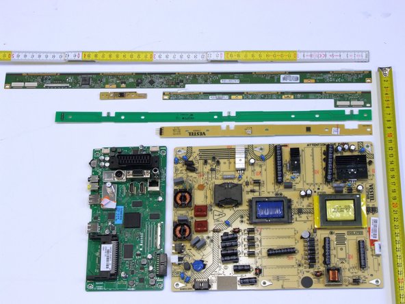 Telefunken T39EX1425 TV set, Removal of Printed Circuit Boards (PCB): step 2, image 3 of 3