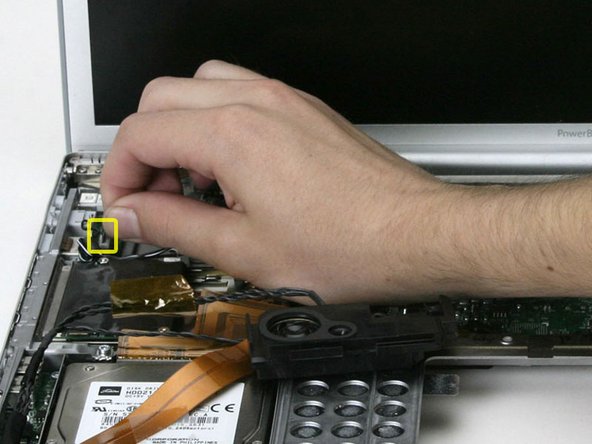 PowerBook G4 Aluminum 17" 1-1.67 GHz DC-In Board Replacement: step 19, image 1 of 1