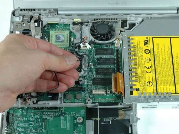 PowerBook G4 Aluminum 12" 1-1.5 GHz Antenna Board and Cables Replacement: step 40, image 1 of 1