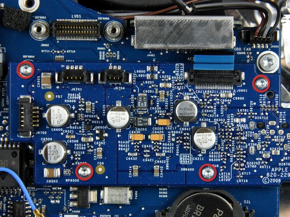 iMac Intel 20" EMC 2133 and 2210 Audio Board Replacement: step 18, image 1 of 1